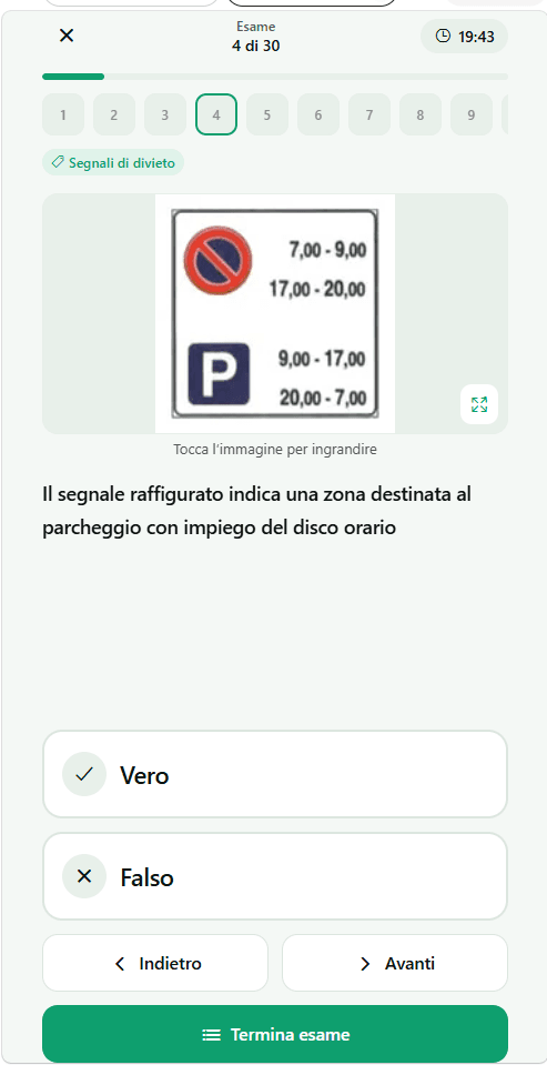 Quizzo — simulazione esame